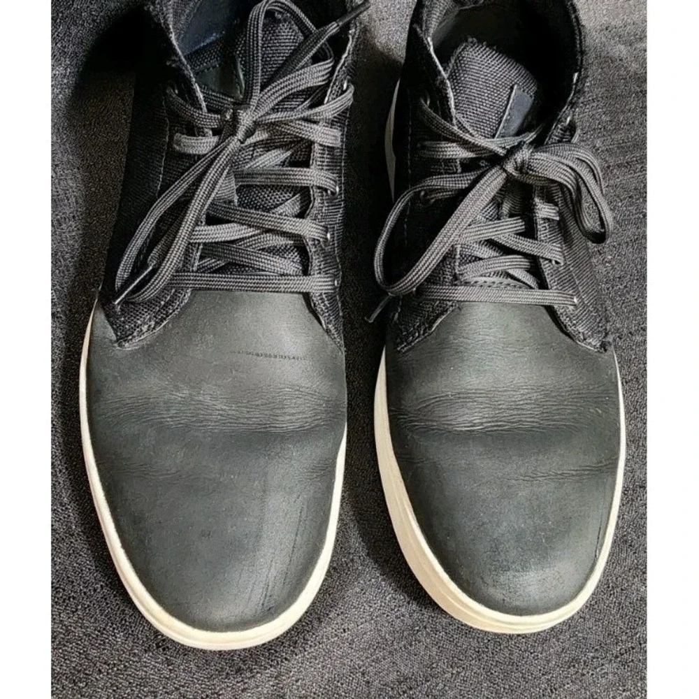 Timberland Davis Square Chukka Black‎ Nubuck Leather Sneaker Men's Size 11 EUC